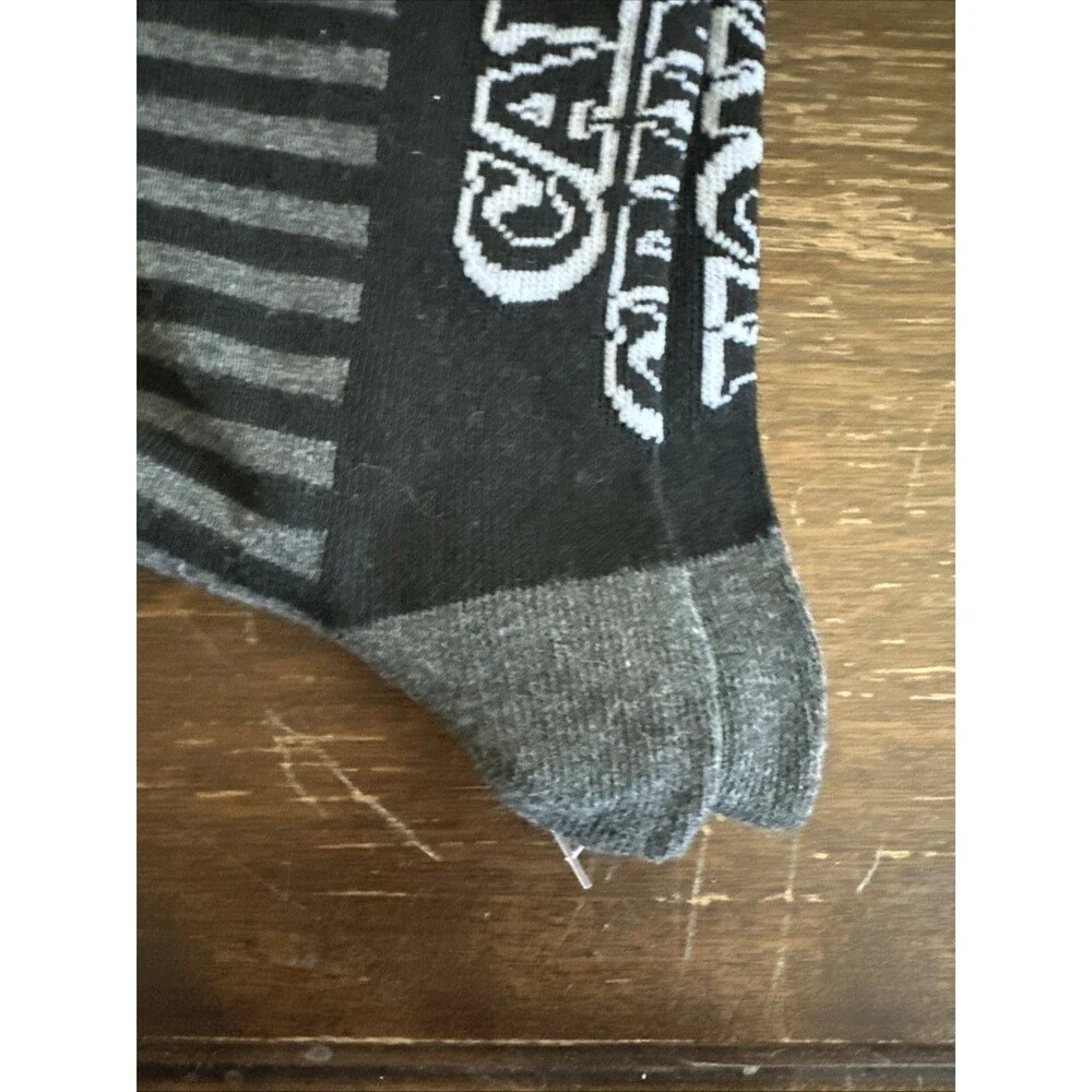Classic Captain Crunch Cereal New Pair Socks Black Stripes Fits 6-12 Advertising